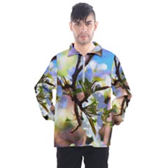 Springtime Pear Tree Blossoms Men s Half Zip Pullover