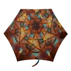 Enchanted Nebula Pentagram Art Mini Folding Umbrellas by ExtraGoodSauce