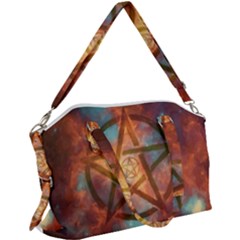 Enchanted Nebula Pentagram Art Canvas Crossbody Bag by ExtraGoodSauce