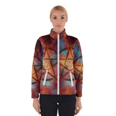 Enchanted Nebula Pentagram Art Women s Bomber Jacket