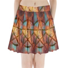 Enchanted Nebula Pentagram Art Pleated Mini Skirt by ExtraGoodSauce