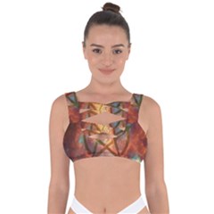 Enchanted Nebula Pentagram Art Bandaged Up Bikini Top by ExtraGoodSauce