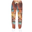 Enchanted Nebula Pentagram Art Women Velvet Drawstring Pants View1