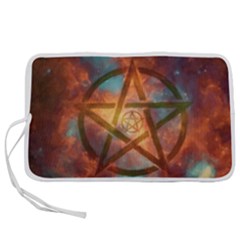 Enchanted Nebula Pentagram Art Pen Storage Case (l) by ExtraGoodSauce