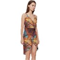 Enchanted Nebula Pentagram Art Wrap Frill Dress View3