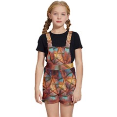 Enchanted Nebula Pentagram Art Kids  Short Overalls by ExtraGoodSauce