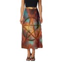 Enchanted Nebula Pentagram Art Classic Midi Chiffon Skirt View1