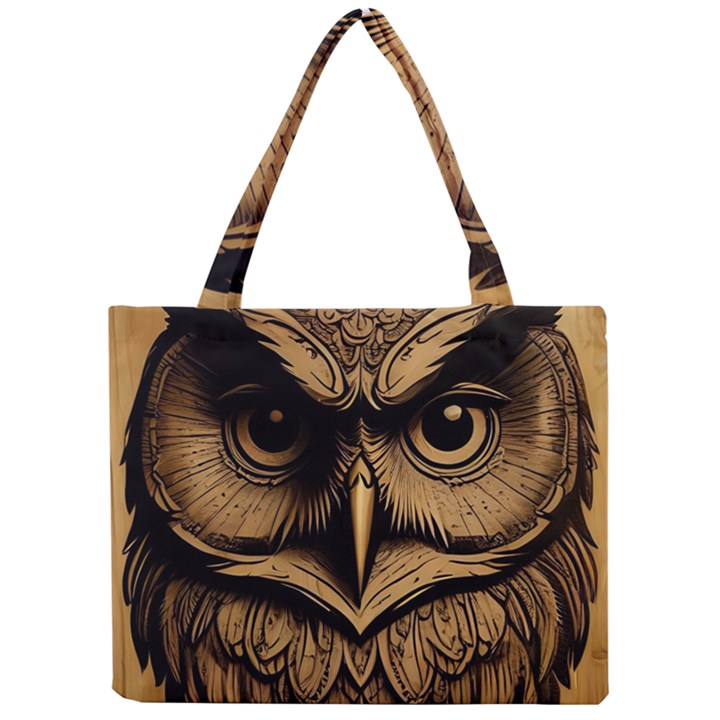 Owl face Mini Tote Bag