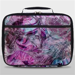  Blend On Pink Full Print Lunch Bag by kaleidomarblingart