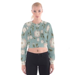 Flora Floral Flower Flowers Pattern Cropped Sweatshirt