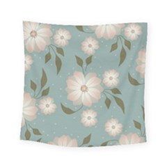 Flora Floral Flower Flowers Pattern Square Tapestry (small)