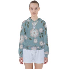 Flora Floral Flower Flowers Pattern Women s Tie Up Sweat by Apenda