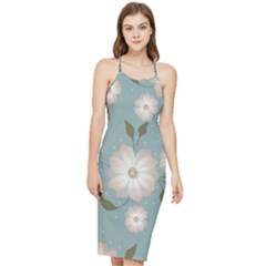 Flora Floral Flower Flowers Pattern Bodycon Cross Back Summer Dress by Apenda