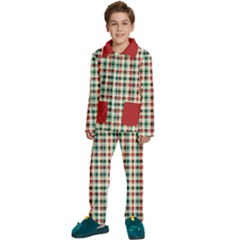 Christmas Tartan Long Sleeve Velvet Pajamas Set by AUDAGraphics