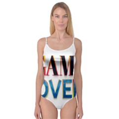 Game Over Text Design  Camisole Leotard  by 7223056