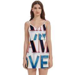 Game Over Text Design  Body Wrap Sleeveless V-neck Mini Dress by 7223056