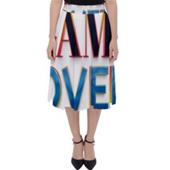 Game Over Text Design  Classic Midi Skirt