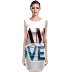 Game Over Text Design  Classic Sleeveless Midi Dress