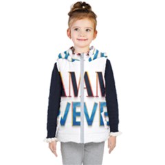 Game Over Text Design  Kids  Hooded Puffer Vest