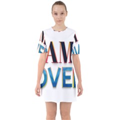 Game Over Text Design  Sixties Short Sleeve Mini Dress by 7223056