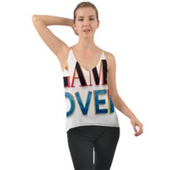 Game Over Text Design  Chiffon Cami