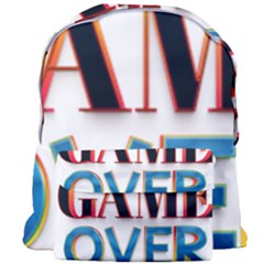 Game Over Text Design  Giant Full Print Backpack