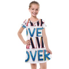 Game Over Text Design  Kids  Cross Web Dress by 7223056