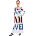 Game Over Text Design  Kids  Quarter Sleeve Maxi Dress View1