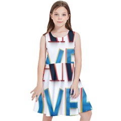 Game Over Text Design  Kids  Skater Dress by 7223056