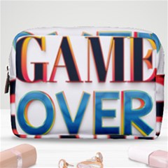 Game Over Text Design  Make Up Pouch (medium)