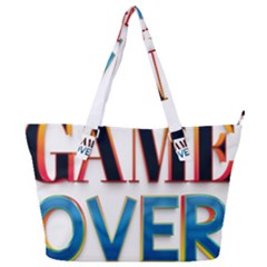 Game Over Text Design  Full Print Shoulder Bag