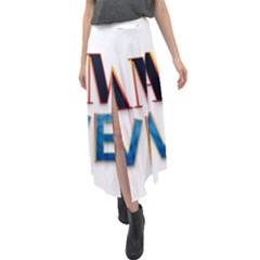 Game Over Text Design  Velour Split Maxi Skirt by 7223056