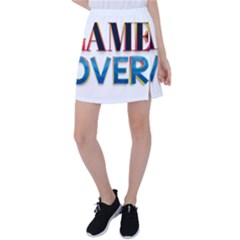 Game Over Text Design  Tennis Skirt by 7223056