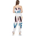 Game Over Text Design  Sleeveless Tie Ankle Chiffon Jumpsuit View2