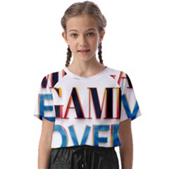 Game Over Text Design  Kids  Basic T-shirt