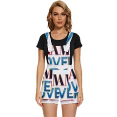 Game Over Text Design  Short Overalls by 7223056