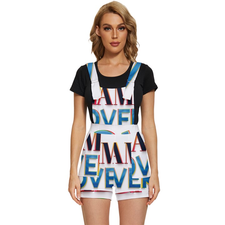 Game Over Text Design  Short Overalls