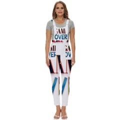 Game Over Text Design  Women s Pinafore Overalls Jumpsuit by 7223056