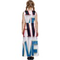 Game Over Text Design  Kids  Satin Sleeveless Maxi Dress View4