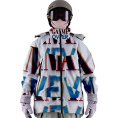 Game Over Text Design  Women s Zip Ski And Snowboard Waterproof Breathable Jacket by 7223056