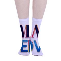 Game Over Text Design  Smooth Crew Length Tube Socks by 7223056