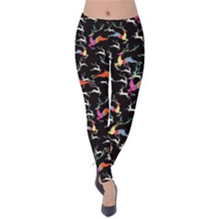 Colorful Deer Dark Velvet Leggings