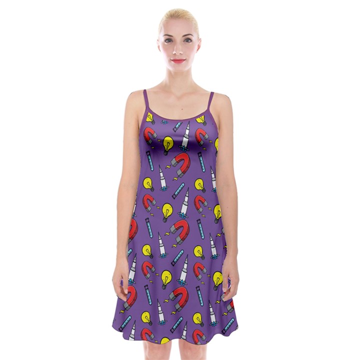 All Candies Pink Lollipop Candy Macaroon Cupcake Donut Spaghetti Strap Velvet Dress