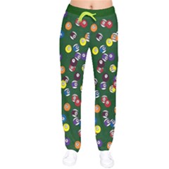 Billiards Green Velvet Drawstring Pants by CoolDesigns