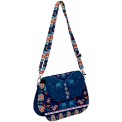 Blue Traditional African Dashiki Saddle Handbag by CoolDesigns