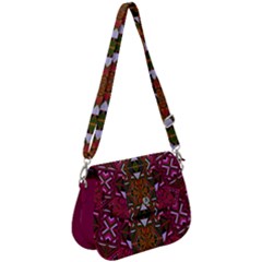 Vintage Deep Pink Dashiki African Saddle Handbag by CoolDesigns