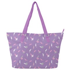 Lavender Space Cats Saturn And Stars Shoulder Bag  by CoolDesigns