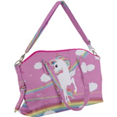 Unicorn Cakes Light Magenta Stars Print Canvas Tote Bag Rope Handles by CoolDesigns