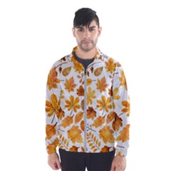 Brown Autumn Leaves Men s Windbreaker