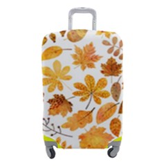 Brown Autumn Leaves Luggage Cover (small)